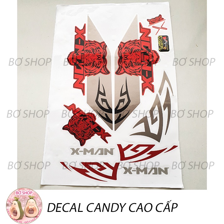 Tem xe điện Xmen mẫu Tiger siêu đẹp Tem Candy - Tem Phản Quang - Tem 3 lớp cao cấp chống phai màu