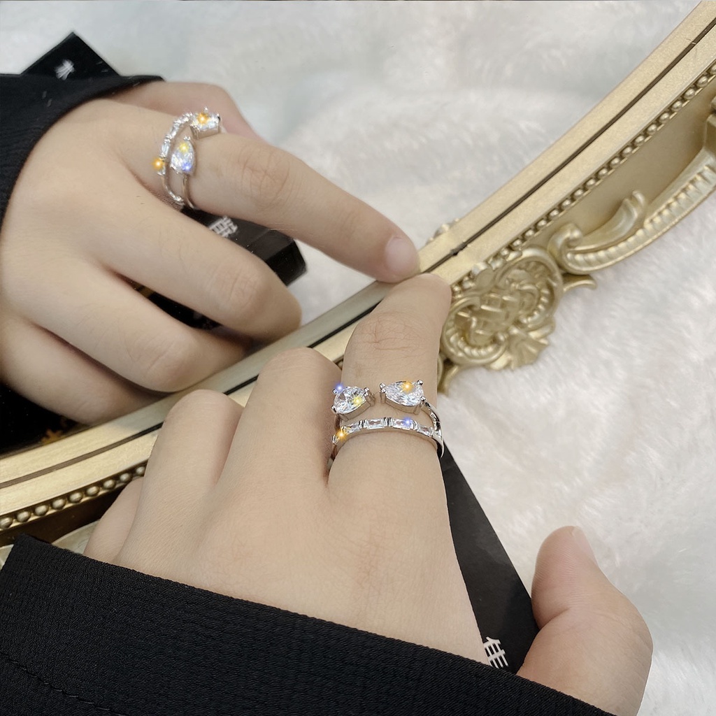 Nhẫn Hở Hình Bướm Đính Đá Sang Trọng Thời Trang Cho Nữ 23532