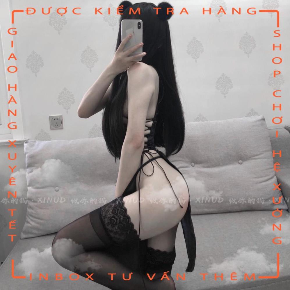 Đồ Cosplay sexy đan sườn - Đầm ngủ lụa sườn xám thượng hải gợi cảm  - hot tiktok | BigBuy360 - bigbuy360.vn