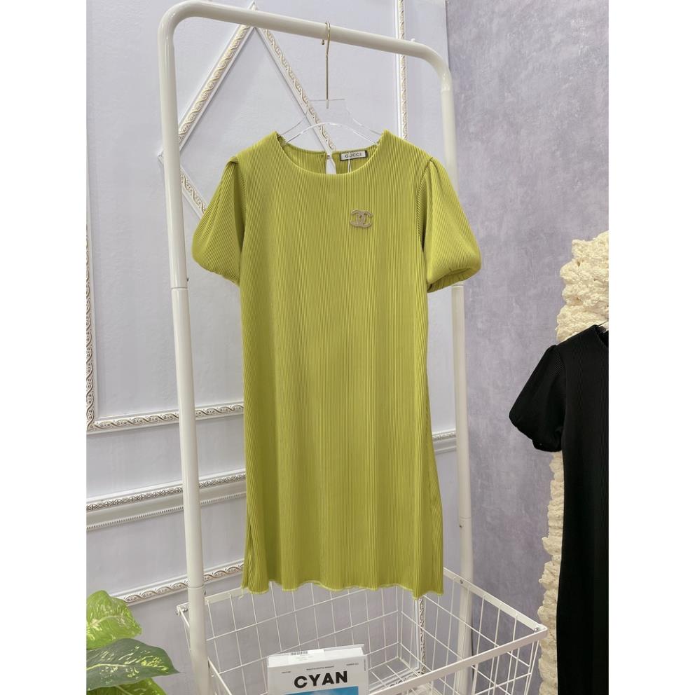 [ 𝐅𝐑𝐄𝐄 𝐒𝐇𝐈𝐏 ]  VÁY THUN TĂM DÁNG DÀI DẬP LI ĐÍNH LOGO SIÊU HÓT