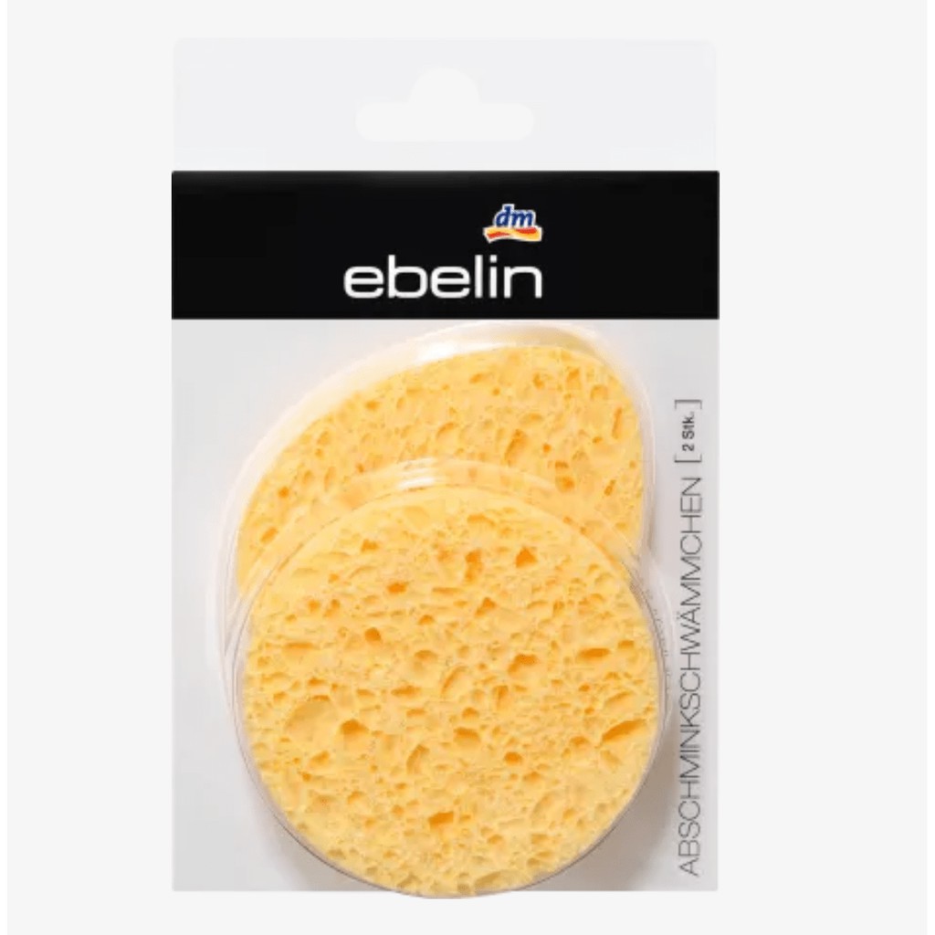 Bọt biển rửa mặt EBELIN Đức - Set combo 2 miếng cao cấp kháng khuẩn Denkmit - Shop CEC