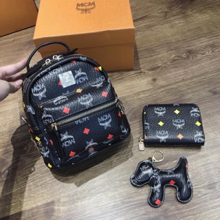 Balo m.c.m kèm ví + charm fullbox