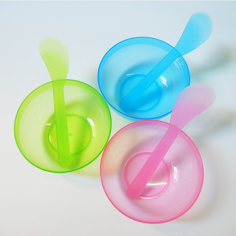 Bát chén nhựa dẻo pha bột đắp mặt nạ thiên nhiên