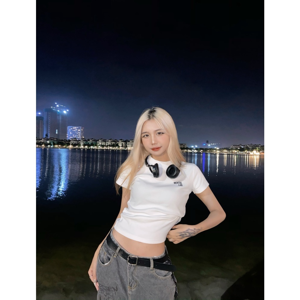 Áo Thun Nữ Ép Chữ Decal MENTAL®️ - MOTIF Baby Tee