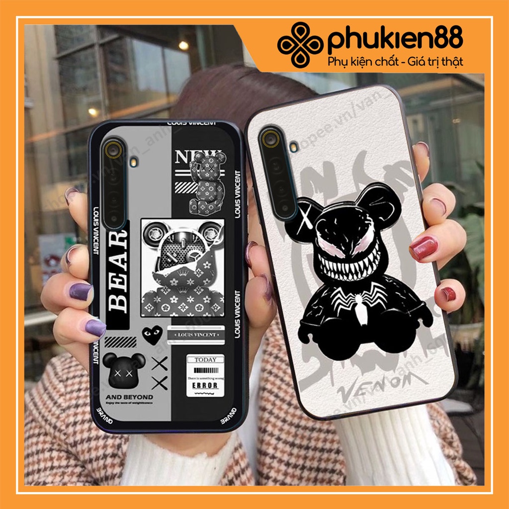Ốp lưng Realme 3 / 3 Pro hình kaws, bear brick, venom thời trang siêu ngầu