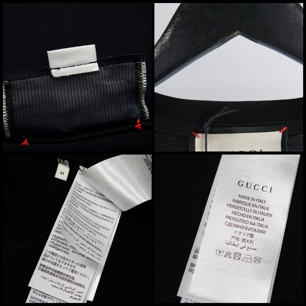 Áo Thun GUCCI HỔ THÊU Unisex Logo Ngang , Áo thun Thêu Logo BIG SIZE The.Peguin