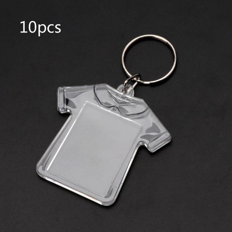 Set 10 Móc Chìa Khóa Acrylic Trong Suốt