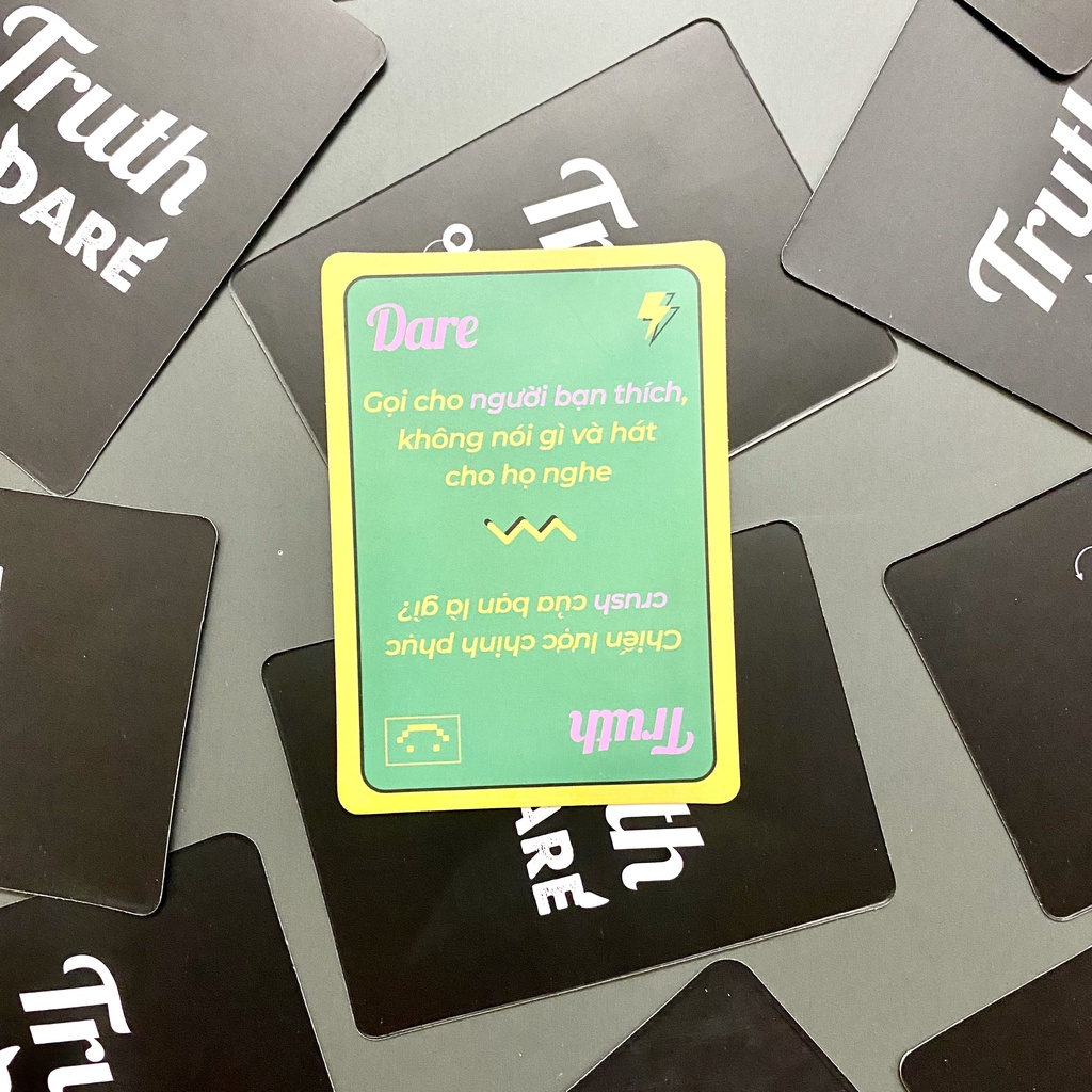 Bộ bài drinking game thách hay thật Truth or Dare thẻ boardgame gắn kết tình bạn bùng nổ cuộc vui 52 lá Koone
