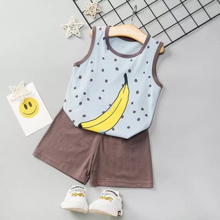 Bộ quần áo ba lỗ cho bé trai bé gái VEMZKIDS 8 mẫu