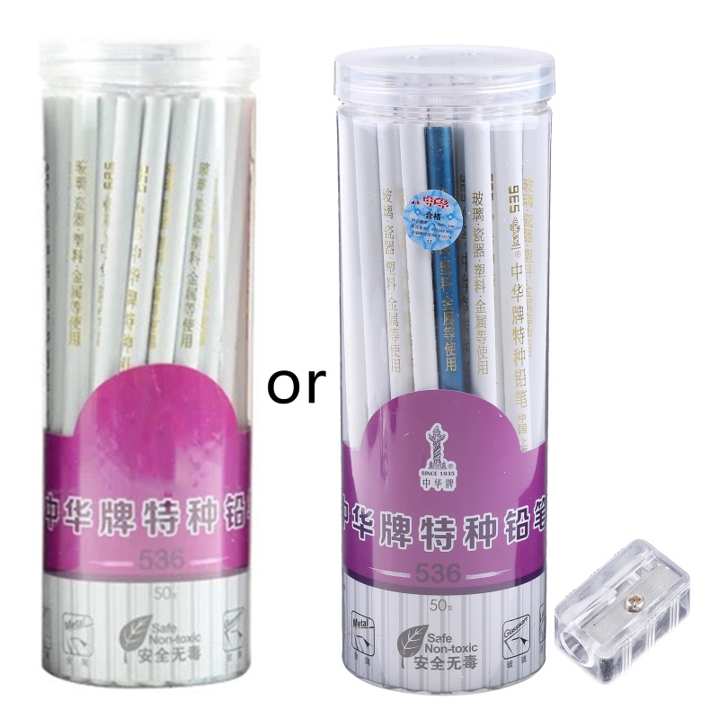 Bút Chì Gỗ Kèm Đồ Chuốt Bút Màu Đa Năng Dành Cho Bề Mặt Kính / Da