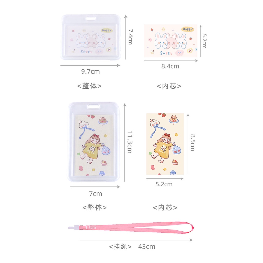 Dây Đeo Thẻ id Trong Suốt Chống Nước Sáng Tạo