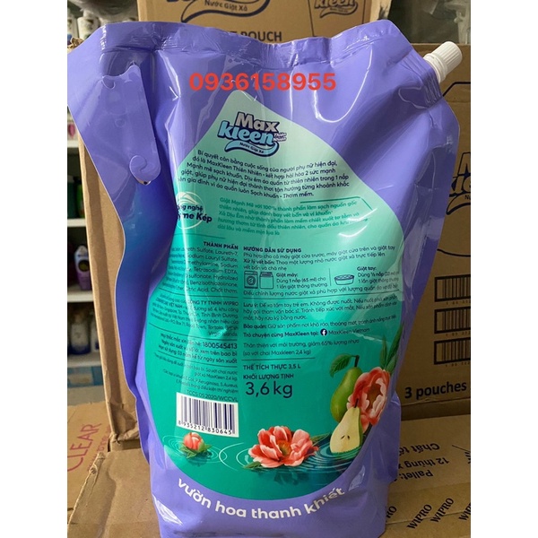 nước giặt MaxKleen vườn hoa thanh khiết 3,6kg