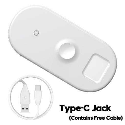 Sạc Nhanh Không Dây Hãng Baseus IW04 Siêu Mỏng Sạc 3in1 Cho Smartphone, Iphone X, XS, Xs Max , Applewatch Và Airpod