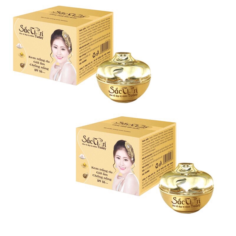 Kem Sắc Tiên Trắng Da Chống Nắng Giữ Ẩm 15g