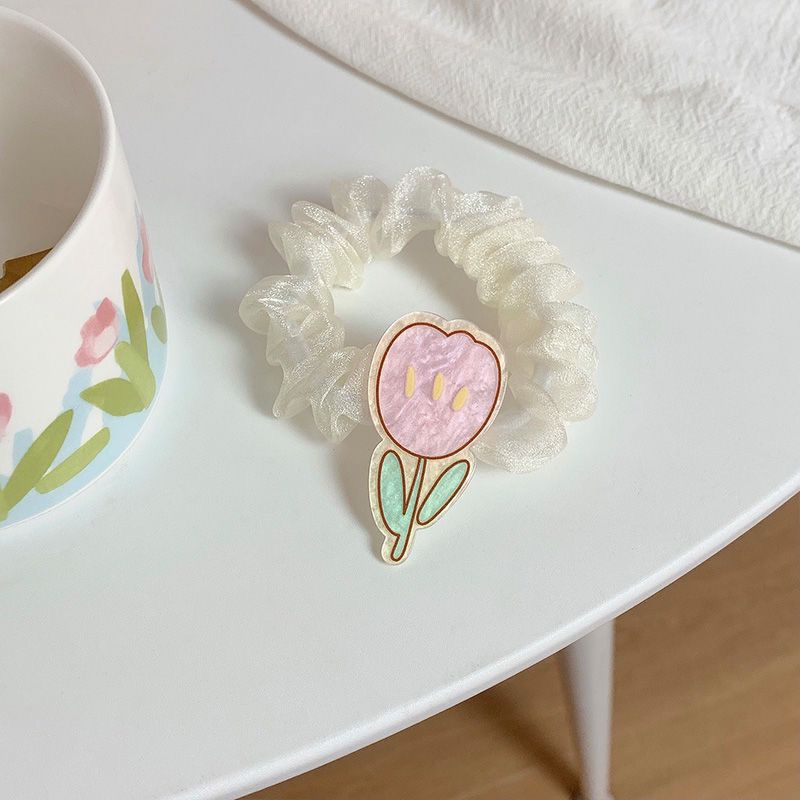 Set 5 dây buộc tóc đính charm cực xinh - UniLabel