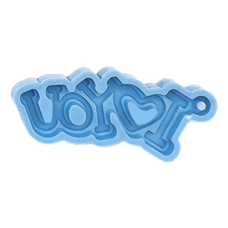 Khuôn Silicone Hình Trái Tim Làm Móc Khóa