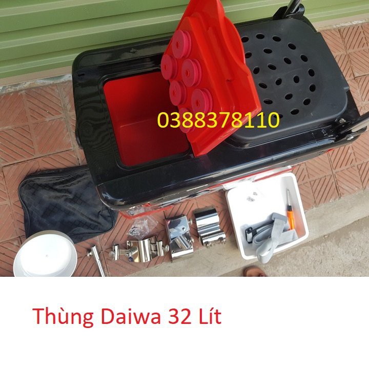 Thùng Câu Cá, Thùng Daiwa 32 Lít Đa Năng Cao Cấp, Thùng Câu Đài, Thùng Cá Câu Đài, Thùng Đựng Đồ Câu