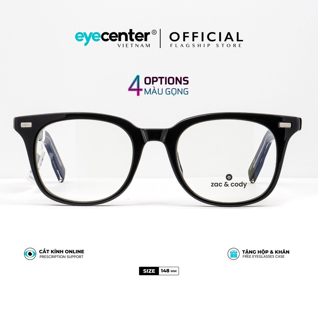 Gọng kính vuông nam nữ A27-S chính hãng Kaniel by Zac &amp; Cody nhập khẩu Eye Center Vietnam