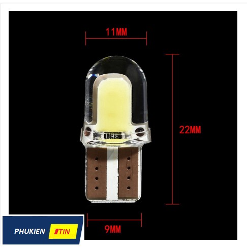 Đèn Led soi biển số _ Led trần Led mí chân T10 cho ô tô xe hơi siêu sáng - LOẠI CHÂN NGẮN