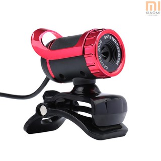 Desktop Webcam USB 2.0 Web Cam Laptop camera Built-in Sound-absorbing Microphone Video Call Webcam for PC Laptop Red