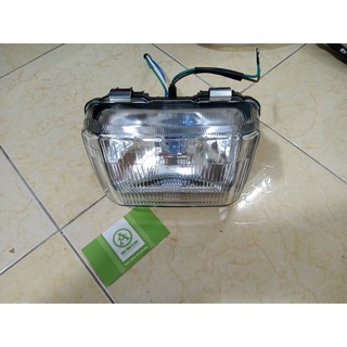 1 BỘ ĐÈN PHA VUÔNG XE BA BÁNH ( XE LÔI ) BÓNG HALOYEN
