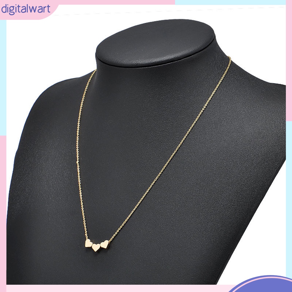 Dây chuyền mặt 3 trái tim độc đáo cá tính dễ thương dành cho nữ