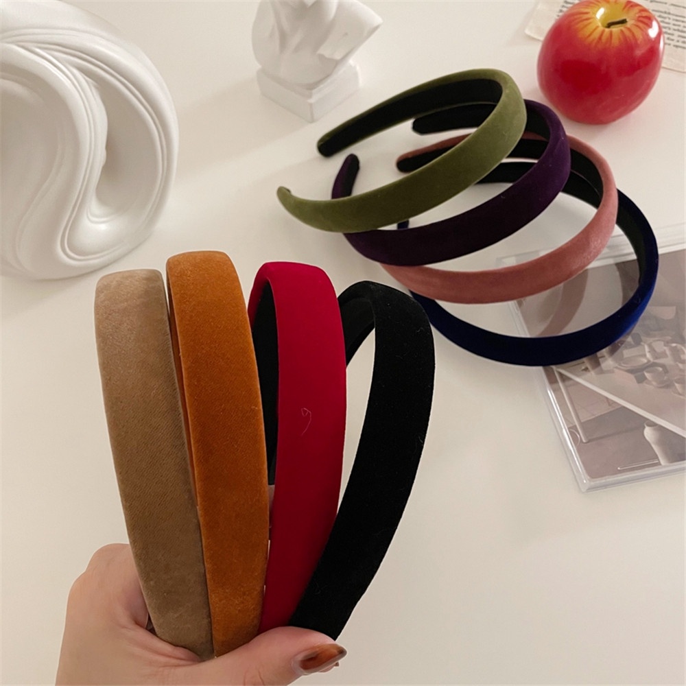 [sweet] woman french retro Temperament All-match Broad-brimmed Headdress face washing hairband Ornament
