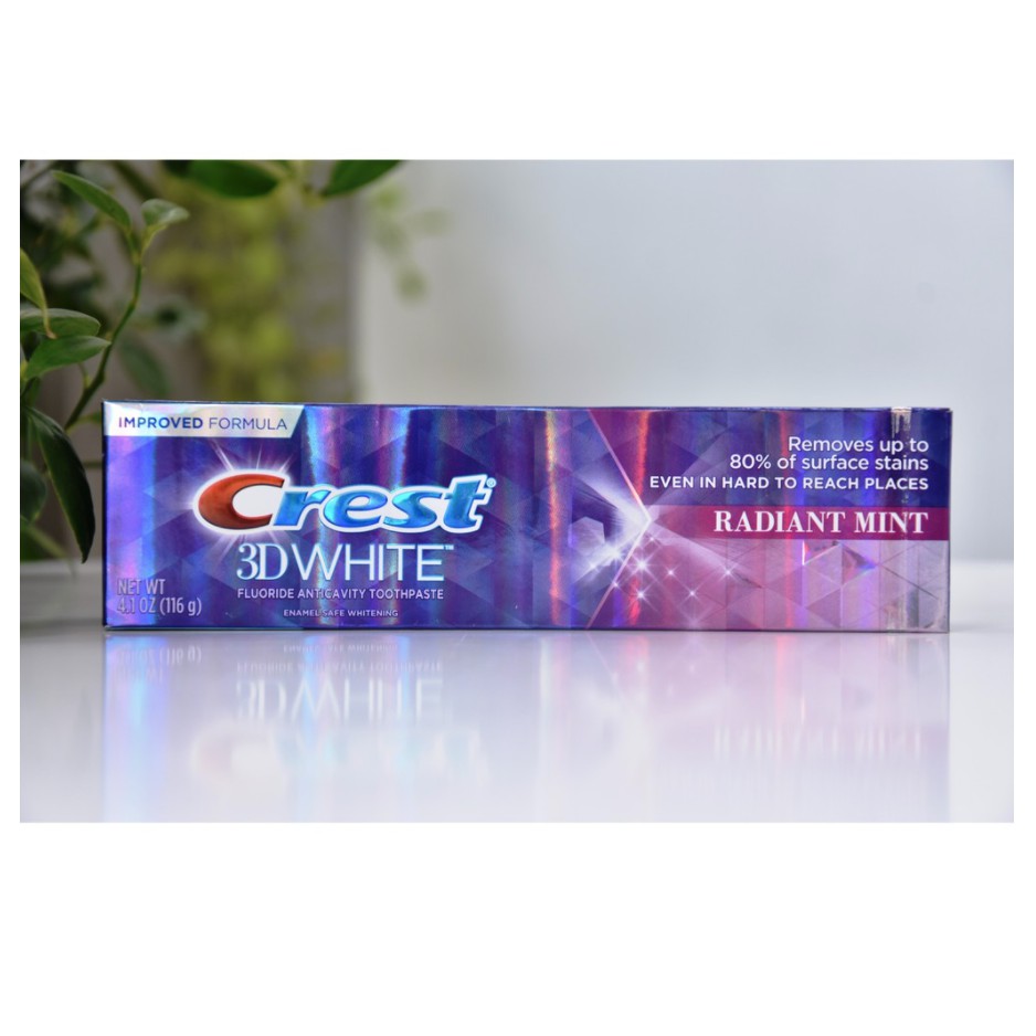 Kem đánh răng Crest 3D White Brilliance bản Mỹ 110gr và bản Trung 90gr