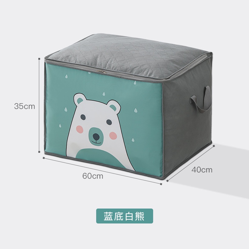 Túi đựng quần áo chăn mền bằng vải không dệt dày dặn chống ẩm tiện lợi