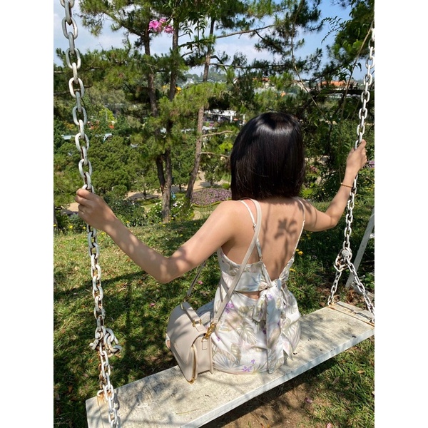 Đầm hoa midi F.21 dư xịn