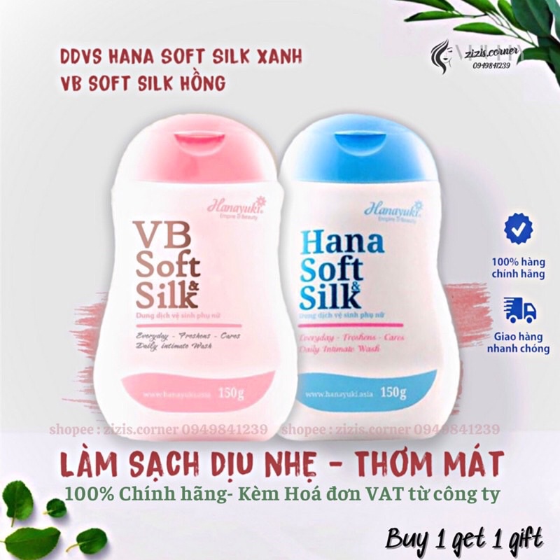 [Mẫu mới- Auth 100%] DUNG DỊCH VỆ SINH HANA VB SOFT SILK CHÍNH HÃNG, DUNG DỊCH VỆ SINH HANAYUKI