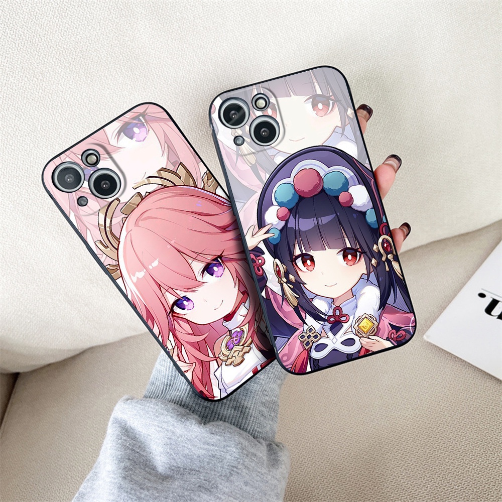 Ốp Điện Thoại Mềm Chống Rơi Chống Sốc Bảo Vệ Camera Cho iPhone 11 13 pro max 12 pro max 12Mini genshin‍