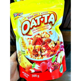 Yến Mạch Trái Cây Hạnh nhân- Phô mai OATTA ( 300g)