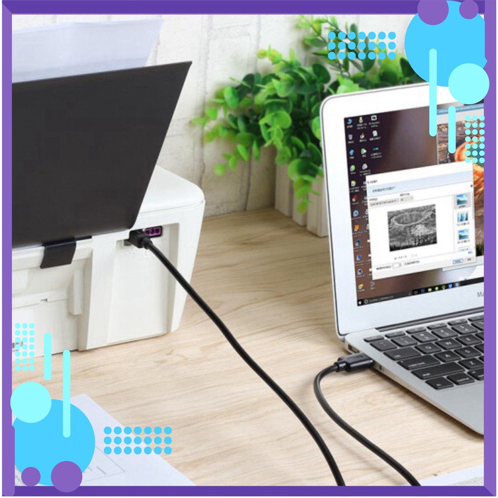 [HOT DEAL]  Cáp tín hiệu usb máy in,scan 3m Unitek Y-C420 chính hãng