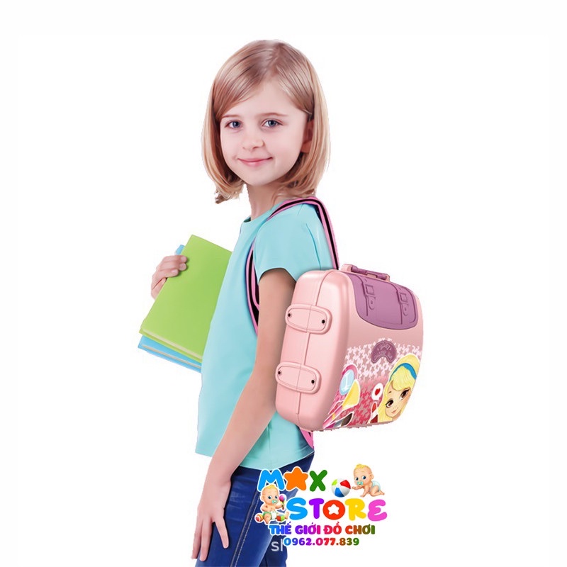 Đồ Chơi Nghề Nghiệp - Đồ Chơi Bàn Trang Điểm Có Dây Đeo Thành Balo Cho Bé Cực Xinh