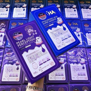 Lẻ 1 hộp mặt nạ HA xanh hoặc tím / mask nội địa trung