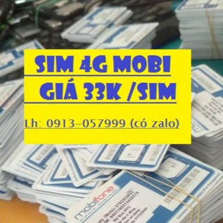 Sim 4G mobifone giá rẻ 33,3k/ sim. tạo shope, gmail, fb, zalo....