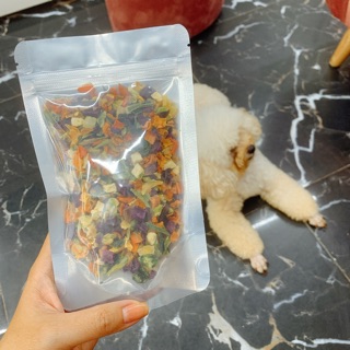 Rau củ sấy khô cho Cún