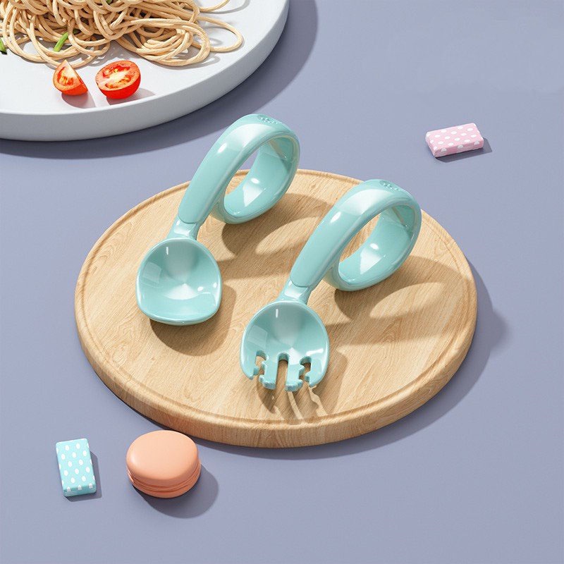 Bộ Thìa Ăn Dặm Có Tay Nắm Cho Bé V-Baby - Chất liệu an toàn cho bé