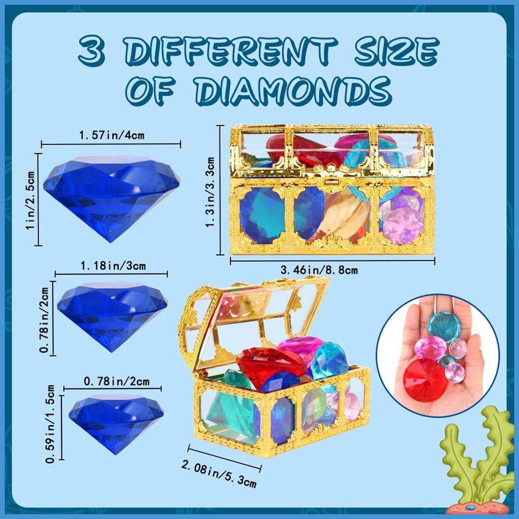 Bộ Đồ Chơi Rương Kho Báu Nhiều Màu Sắc Dành Cho Trẻ Em