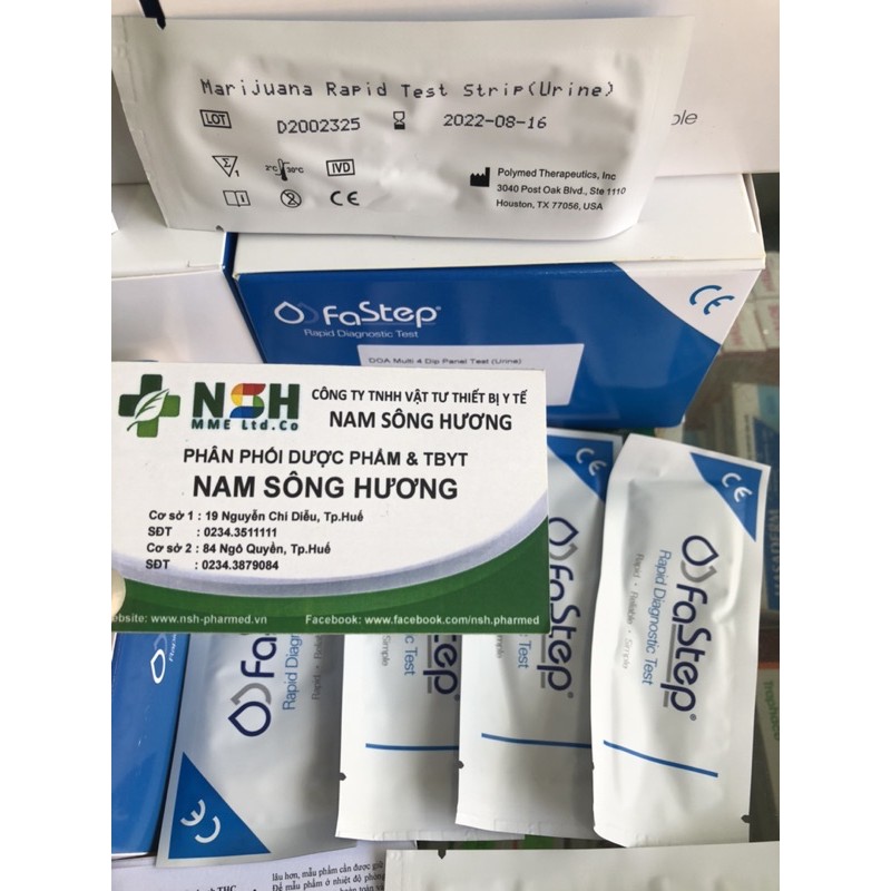 Que thử nhanh Marijuana test thử nhanh THC CẦN SA, test thử MARIJUANA Rapid test strip (urine) Fastep của Mỹ