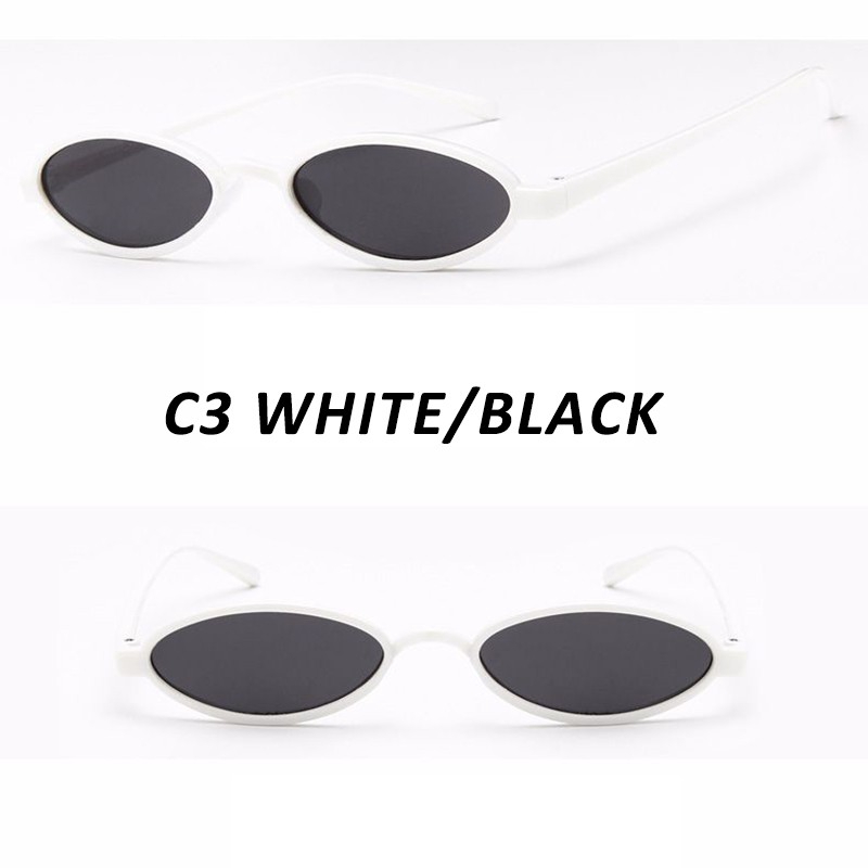 Vintage Small Sunglasses Women/Men Oval Water Drop Shape Sun Glasses