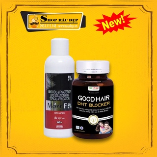  Combo Hỗ Trợ Mọc Tóc Hói Nhanh Morr F5 + DHT Blocker Good Hair