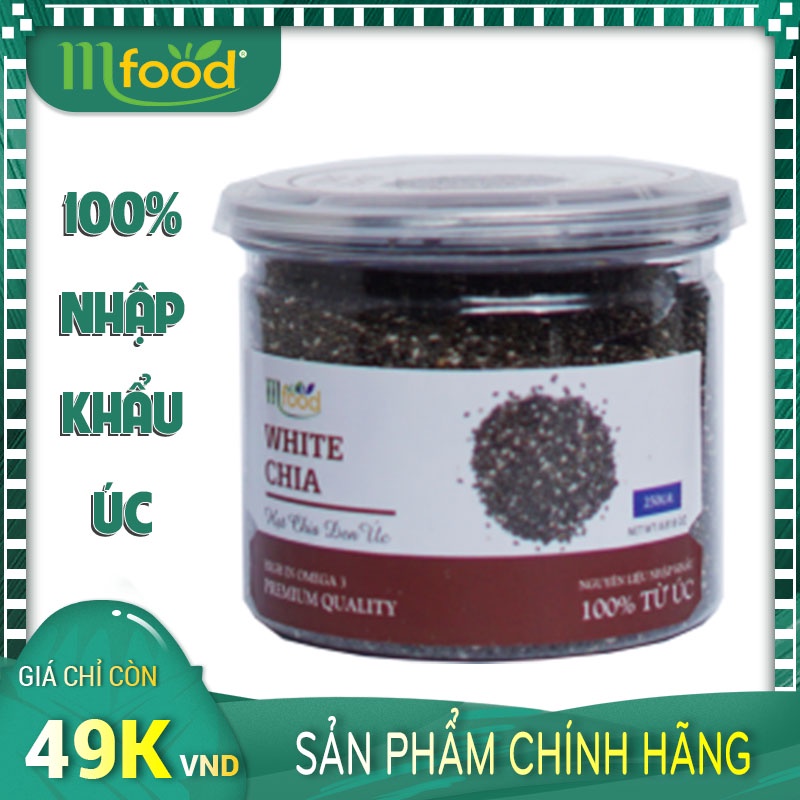 Hạt Chia Đen Mfood Nhập Khẩu Úc Hủ 250g