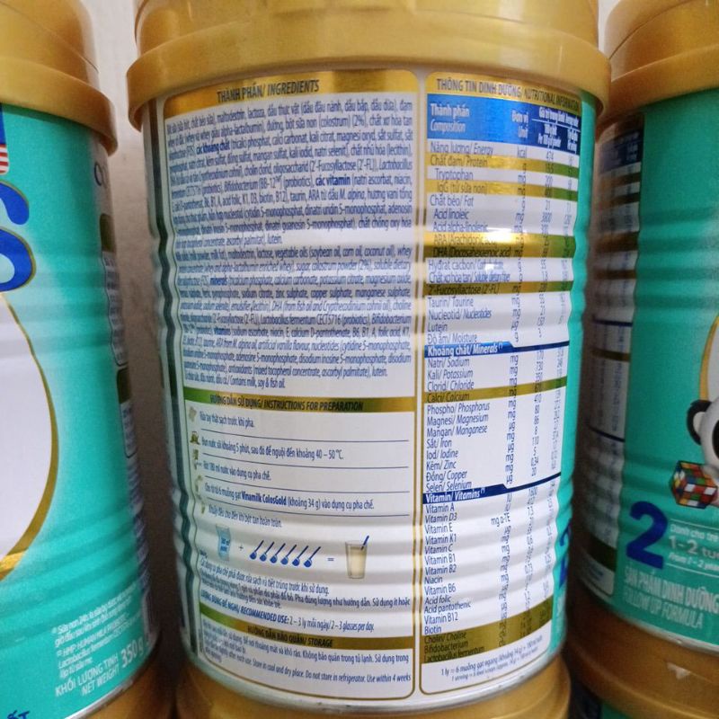 Sữa Non Vinamilk Colos Gold bổ sung sữa non 24h số 2 800g