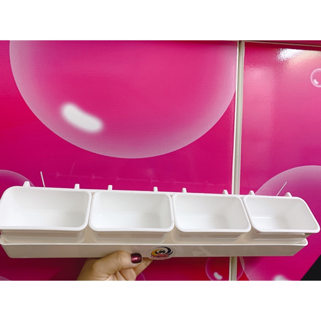 Set khay đựng thức ăn cho chim