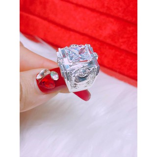 Nhẫn nam bạc ta mặt đá thần tài