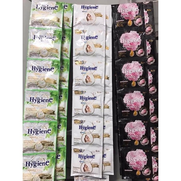 Combo 10 dây= 120 gói Nước Xả Vải Hygiene Thái Lan dây 12 gói thơm ngất ngây