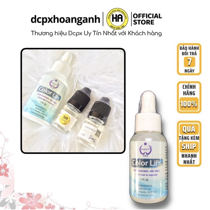 Chai Color Lift 5ml 10 ml nhỏ Xoá Hút Mực Xăm Chuyên Dụng | Dụng Cụ Phun Xăm