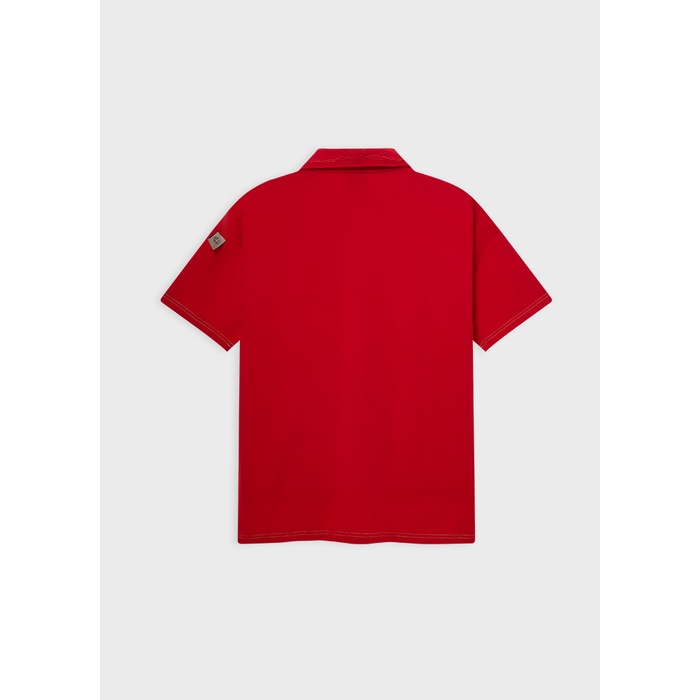 EMBROIDERED BOBUI LOGO POLO/ RED